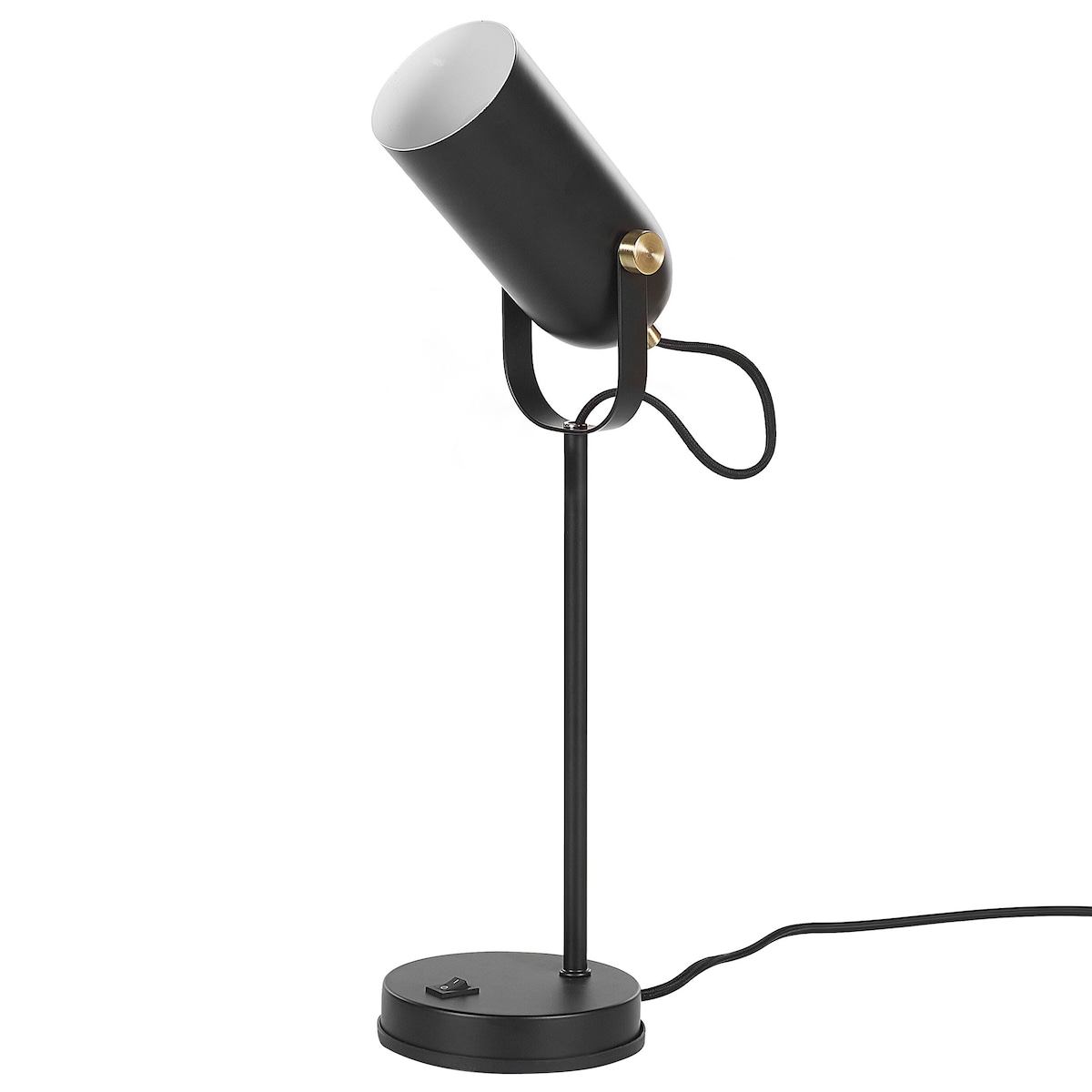 Lampa biurkowa TYRIA Regulowana Metal Czarny