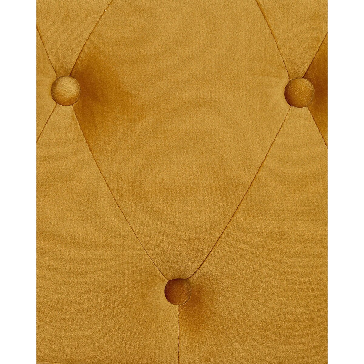 Fotel welurowy żółty CHESTERFIELD