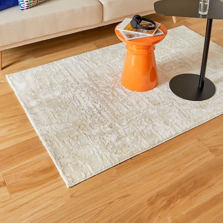 Dywan o różnej wysokości, beżowy Row 100x150 cm