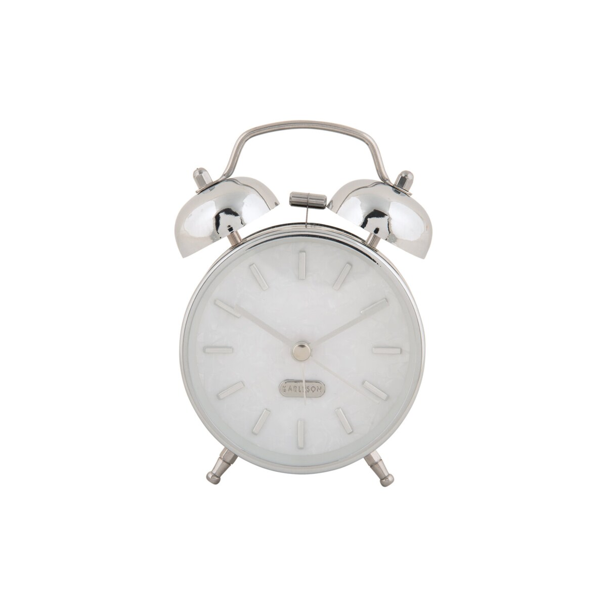 Budzik retro PEARL GLOW, Ø 8 cm