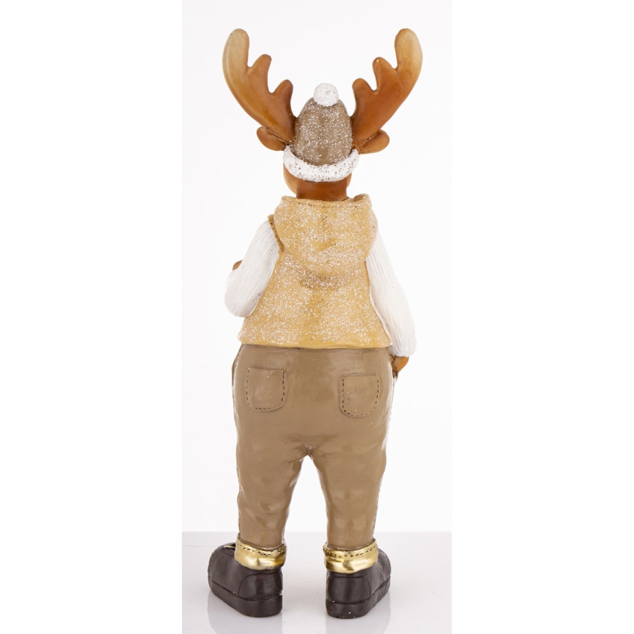 Figurka - łoś 30x10x10 cm ALCE z kawą
