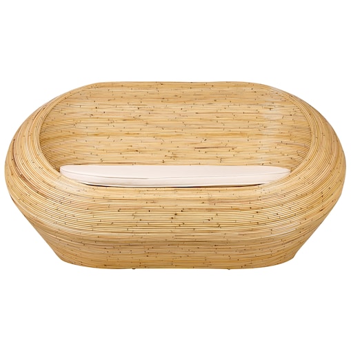 Sofa ogrodowa dla 2 osób MAIORI Rattan Naturalny