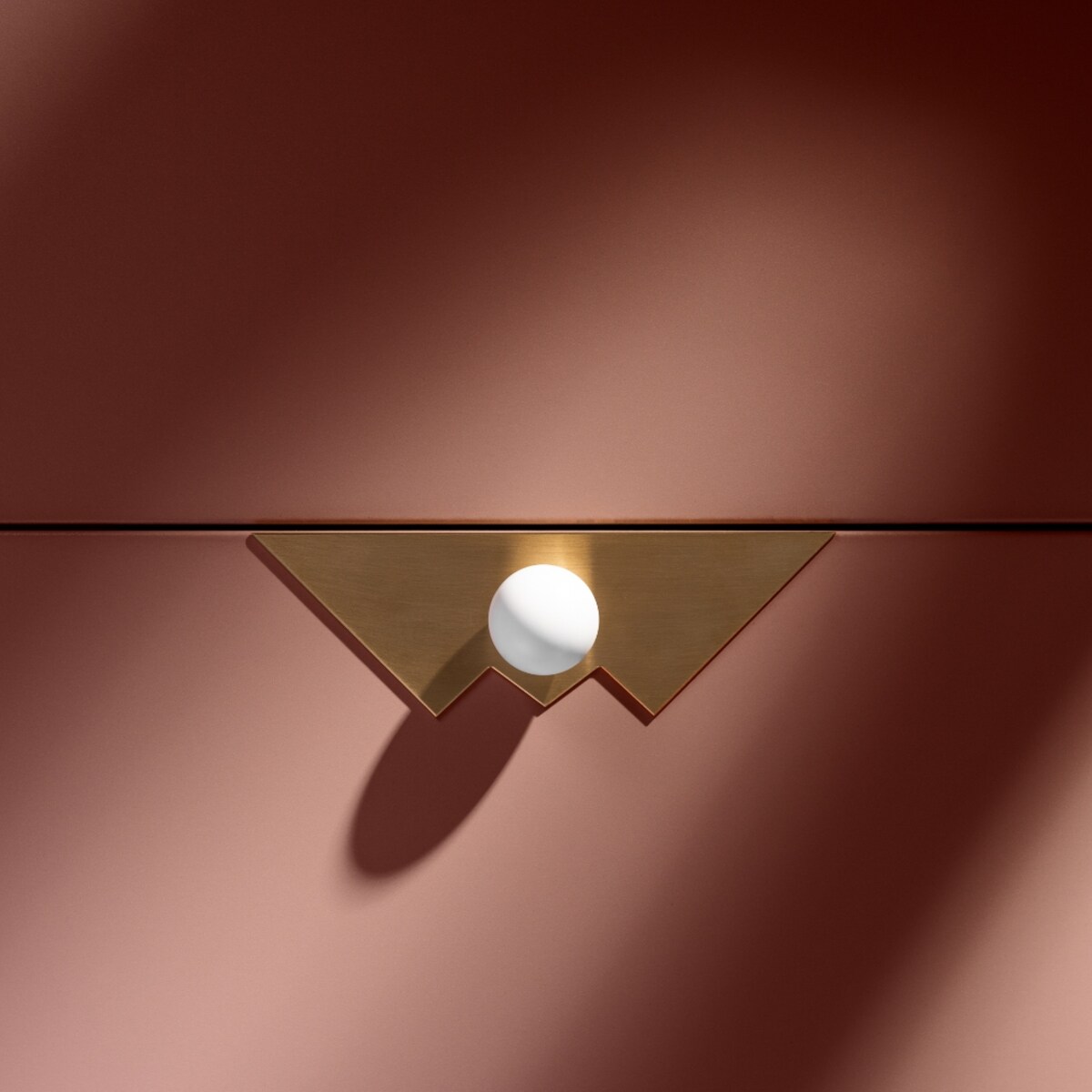 ODETE M + PILLOW QUEEN x 2 uchwyt jednopunktowy mosiężny szczotkowany nielakierowany