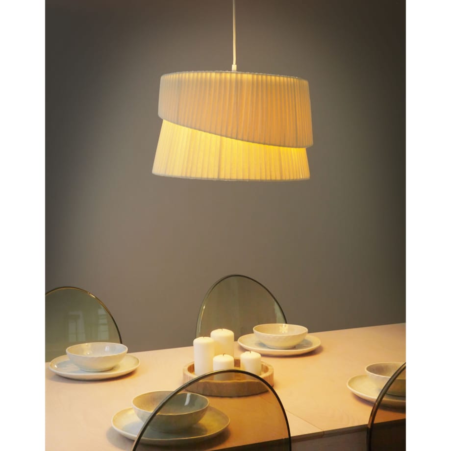 Lampa wisząca beżowa BIRIM