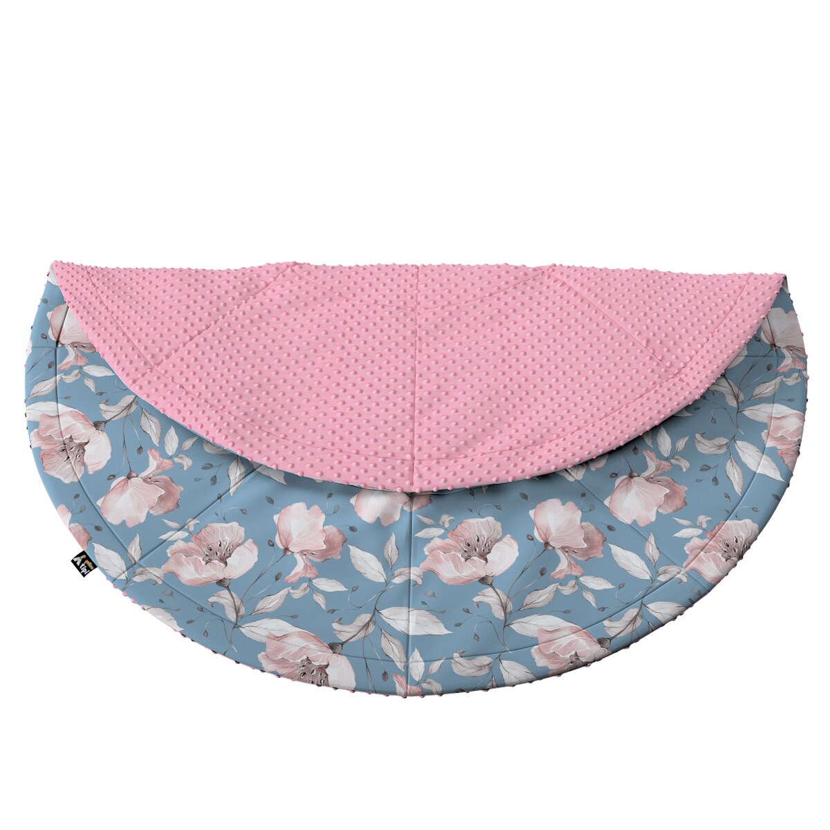 Mata okrągła, niebiesko-różowy, 130cm, Magic Collection