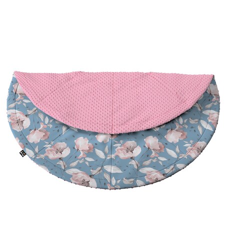 Mata okrągła, niebiesko-różowy, 130cm, Magic Collection