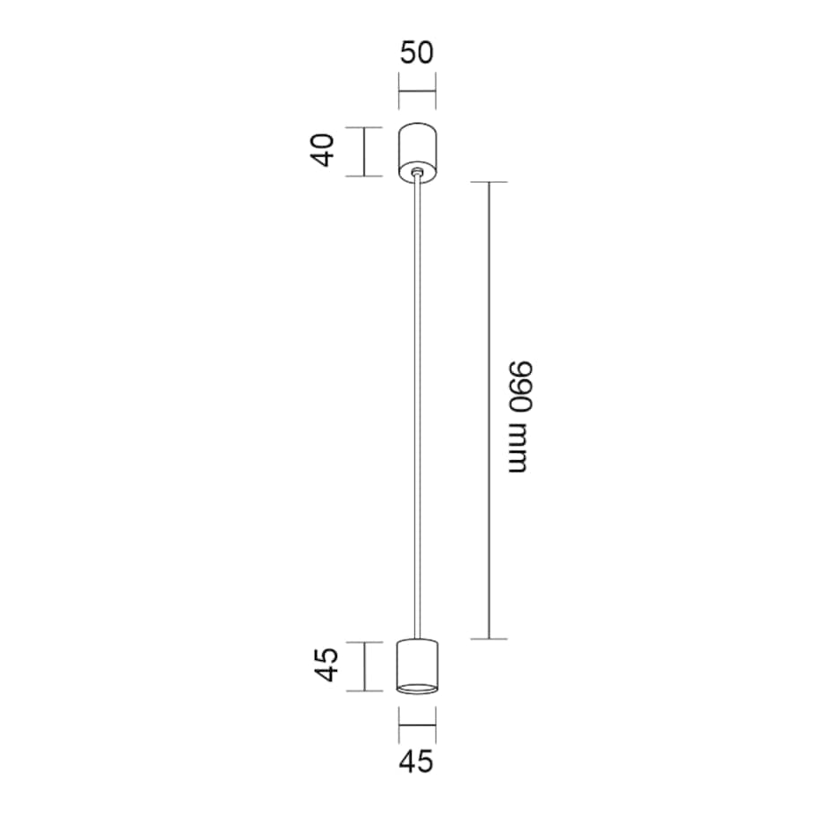 LAMPA wisząca SAKATA 7832 Shilo metalowa OPRAWA zwis LED 6W 3000K loftowy czarny