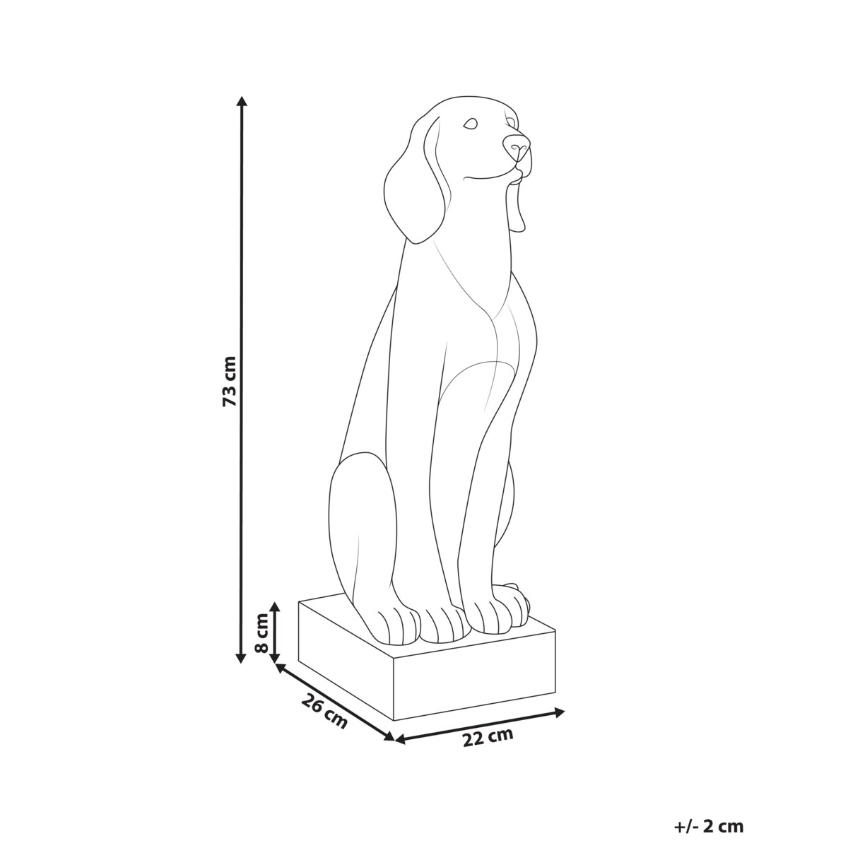 Figurka ogrodowa NAIROBI Pies Zielony