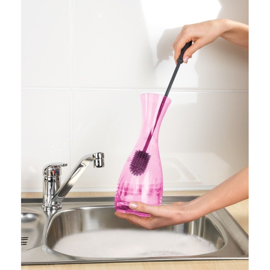 Szczoteczki silikonowe do czyszczenia słoików i butelek, zestaw 2 akcesoriów do zmywania - WENKO