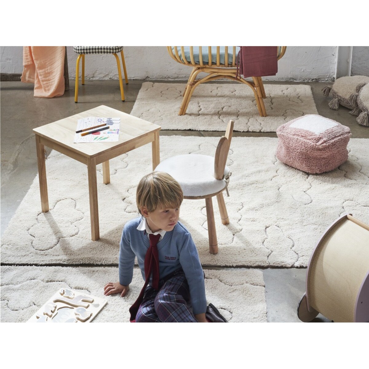 Dywan Bawełniany RugCycled Cloud 120x160 cm Lorena Canals