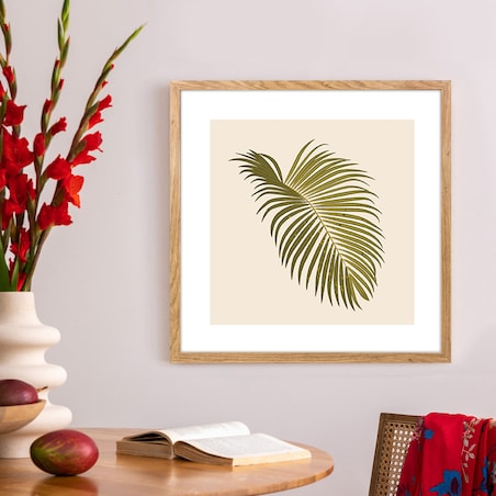 Ramka na zdjęcia 50x50 cm dębowa rama MDF z plexi do powieszenia pion poziom klasyczna kwadratowa ramka FRAMAI®