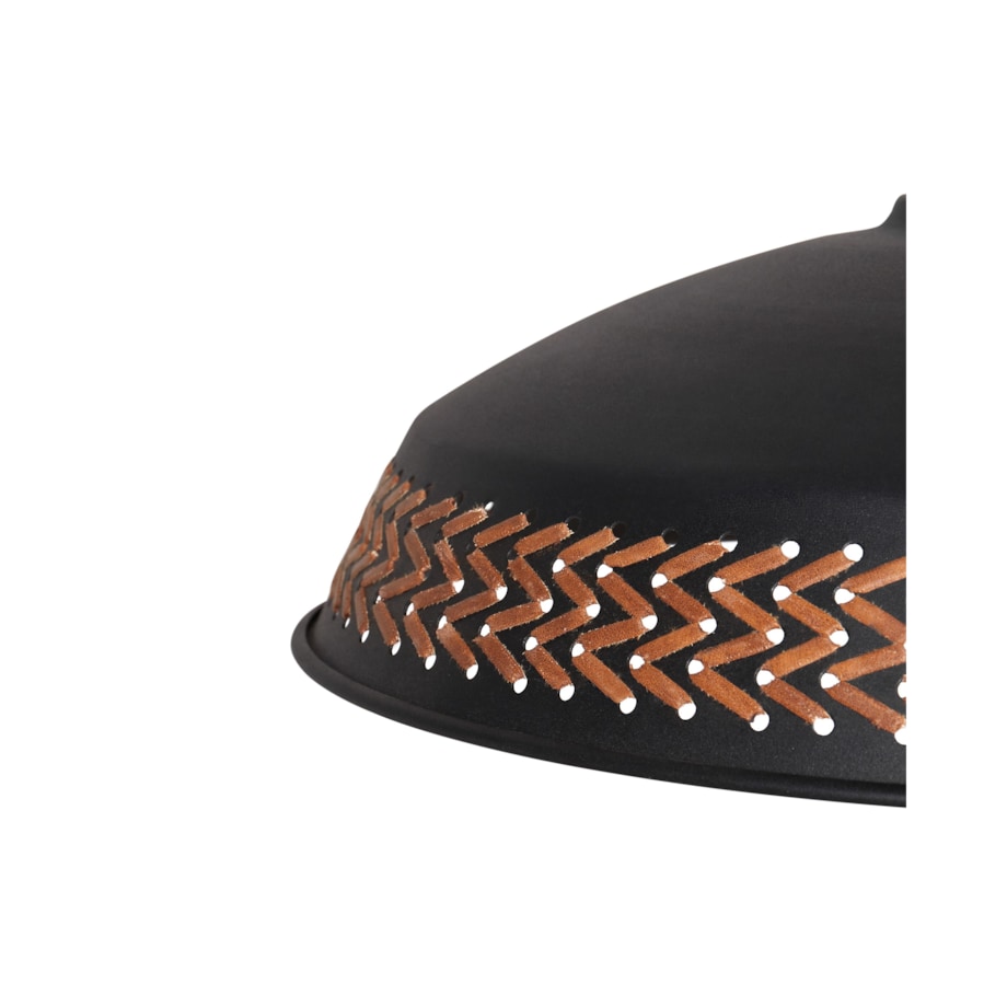 Lampa wisząca metalowa czarna MINILLAS