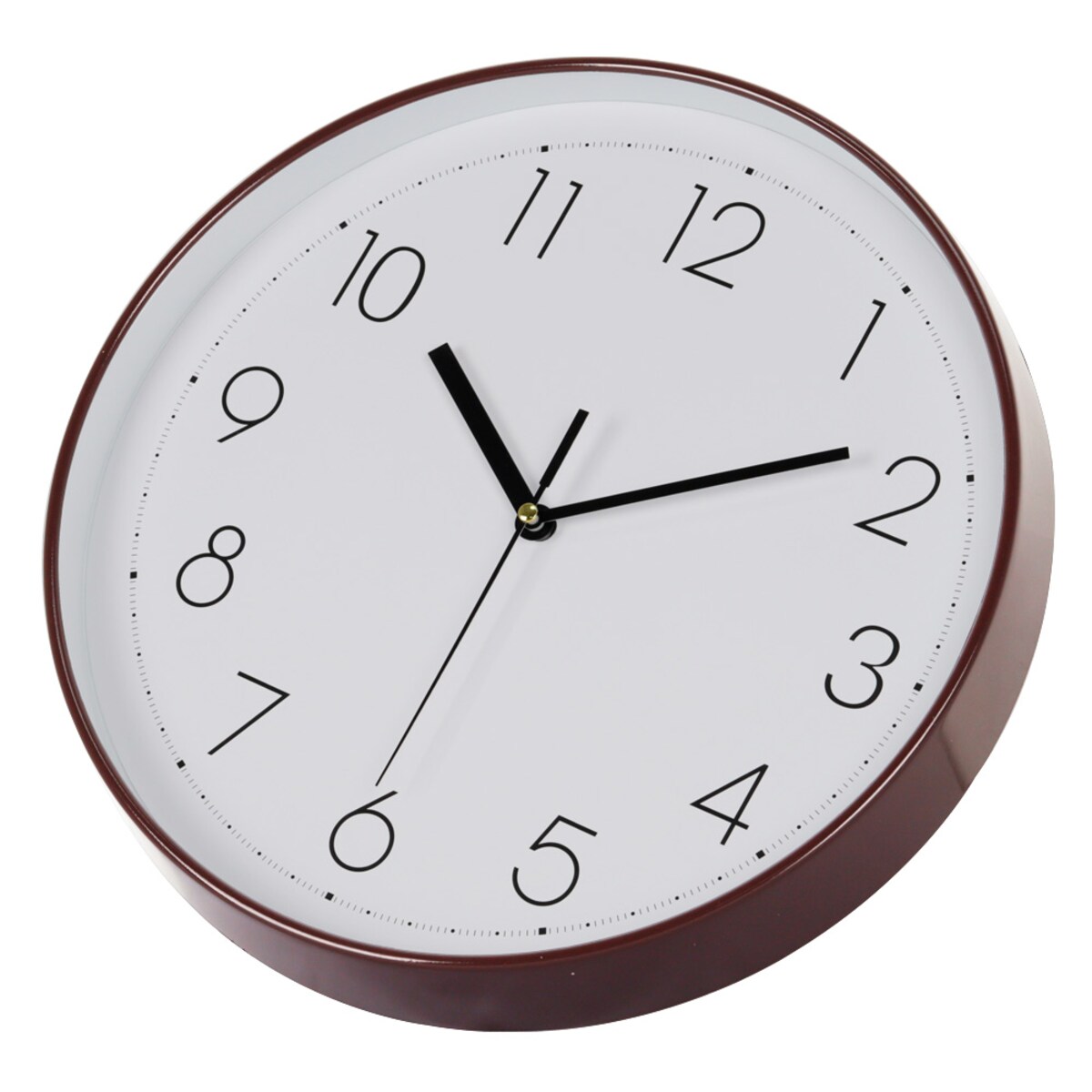 Zegar ścienny na ścianę do kuchni salonu okrągły biały 30CM BRUNBESTE