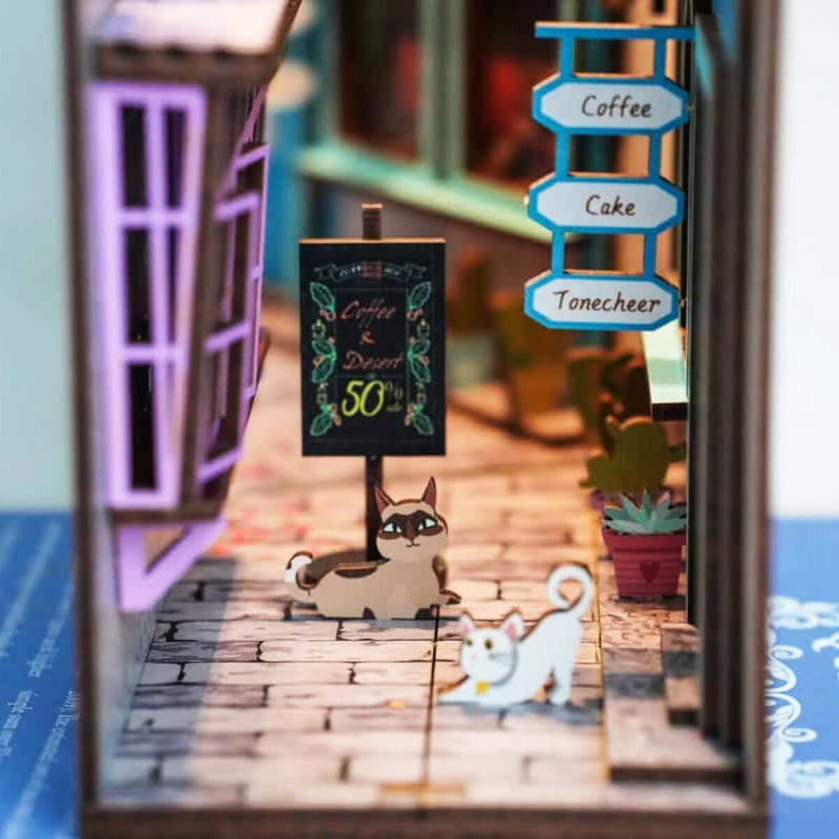 Miniaturowy domek Book Nook - Szczęśliwa wyspa - Tonecheer