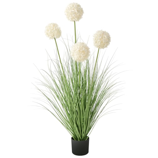 Sztuczna roślina SNOWBALL BUSH 120 cm Biały