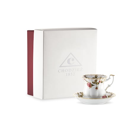 Filiżanka 220 ml ze spodkiem Iwona Złota Róża B013