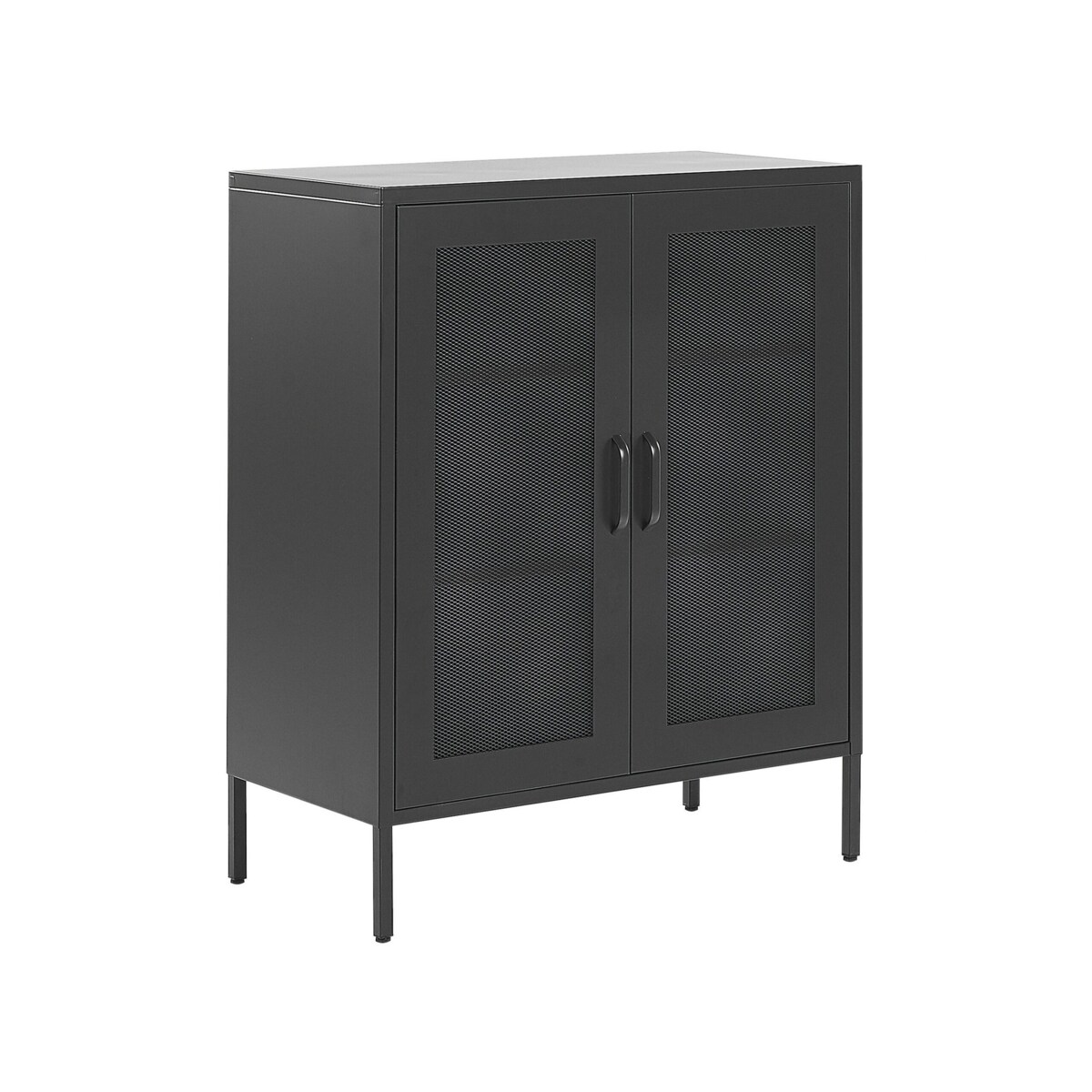 Szafka dwudrzwiowa metalowa czarna WAKATIPU