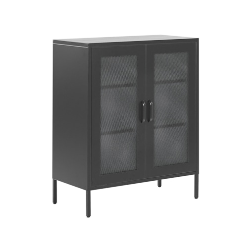 Szafka dwudrzwiowa metalowa czarna WAKATIPU