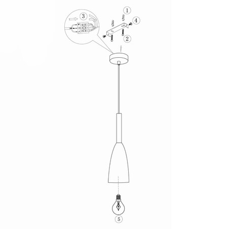 LAMPA wisząca SOLIN LP-181/1P WH Light Prestige metalowa OPRAWA zwis biały