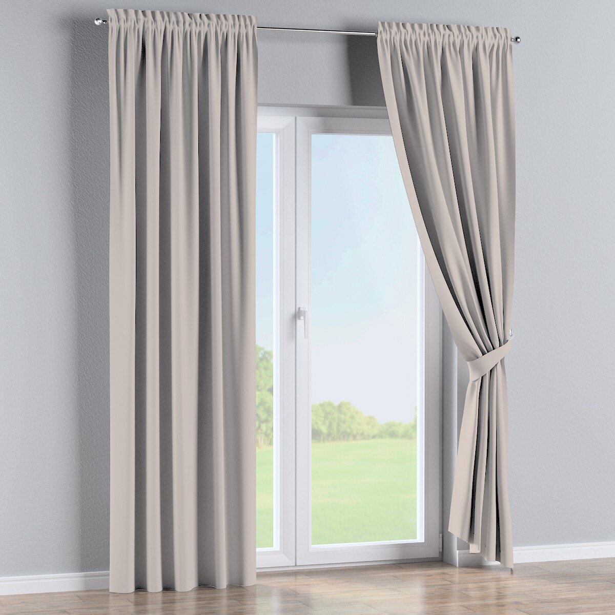 Zasłona na kanale z grzywką 1 szt. 130x260 kaszmirowy