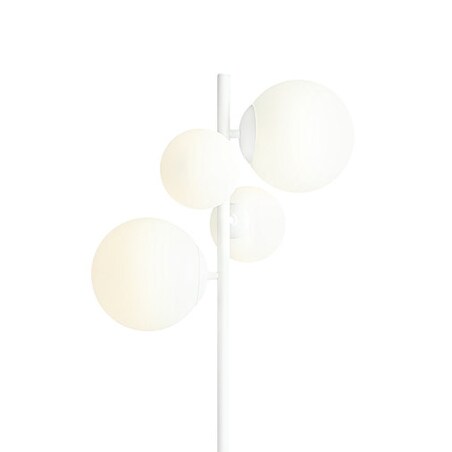 Biała lampa podłogowa Bloom 1091A Aldex kule balls nowoczesna stojąca