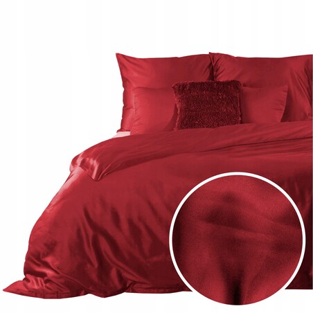 Komplet Pościeli Satynowej Eurofirany Pościel Satynowa 100% Bawełna 200 x 220