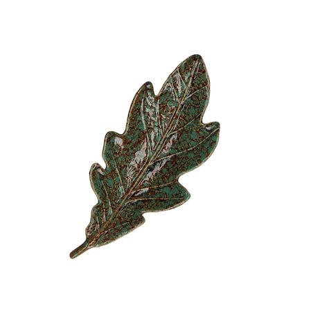 Zestaw 2 pater w kształcie liścia dębu Sfogliami - Zielony, 20 cm