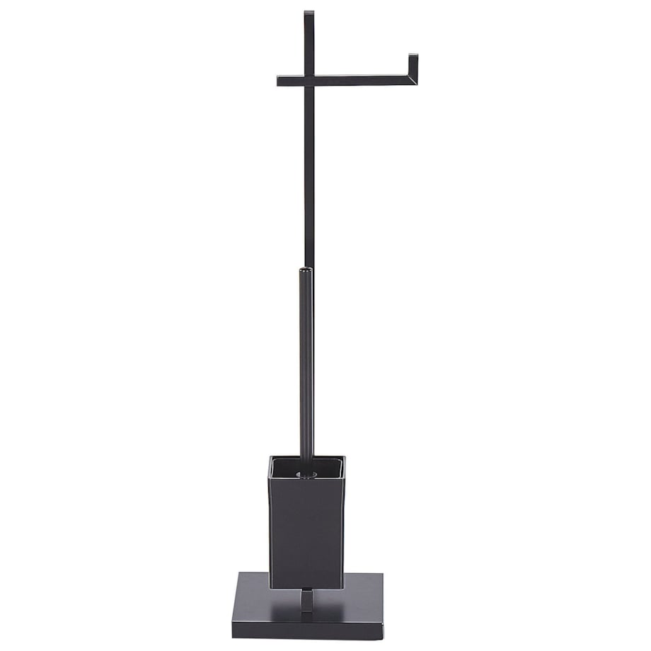 Stojak na papier i szczotkę toaletową czarny ULAPES