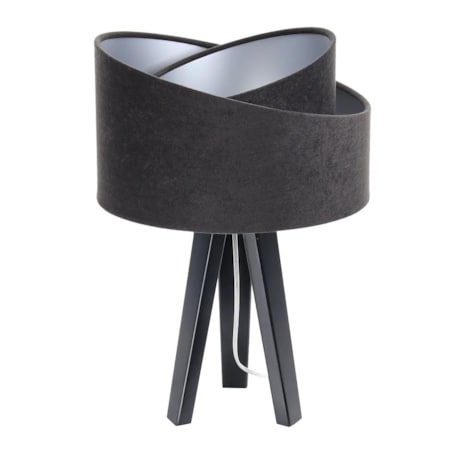 Lampa stołowa GEMSTONE czarna/srebrna/czarna