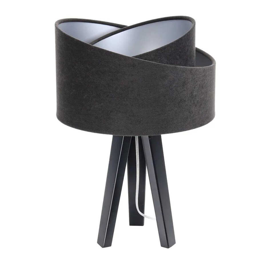 Lampa stołowa GEMSTONE czarna/srebrna/czarna