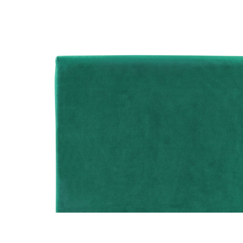 Łóżko welurowe 90 x 200 cm ciemnozielone FITOU