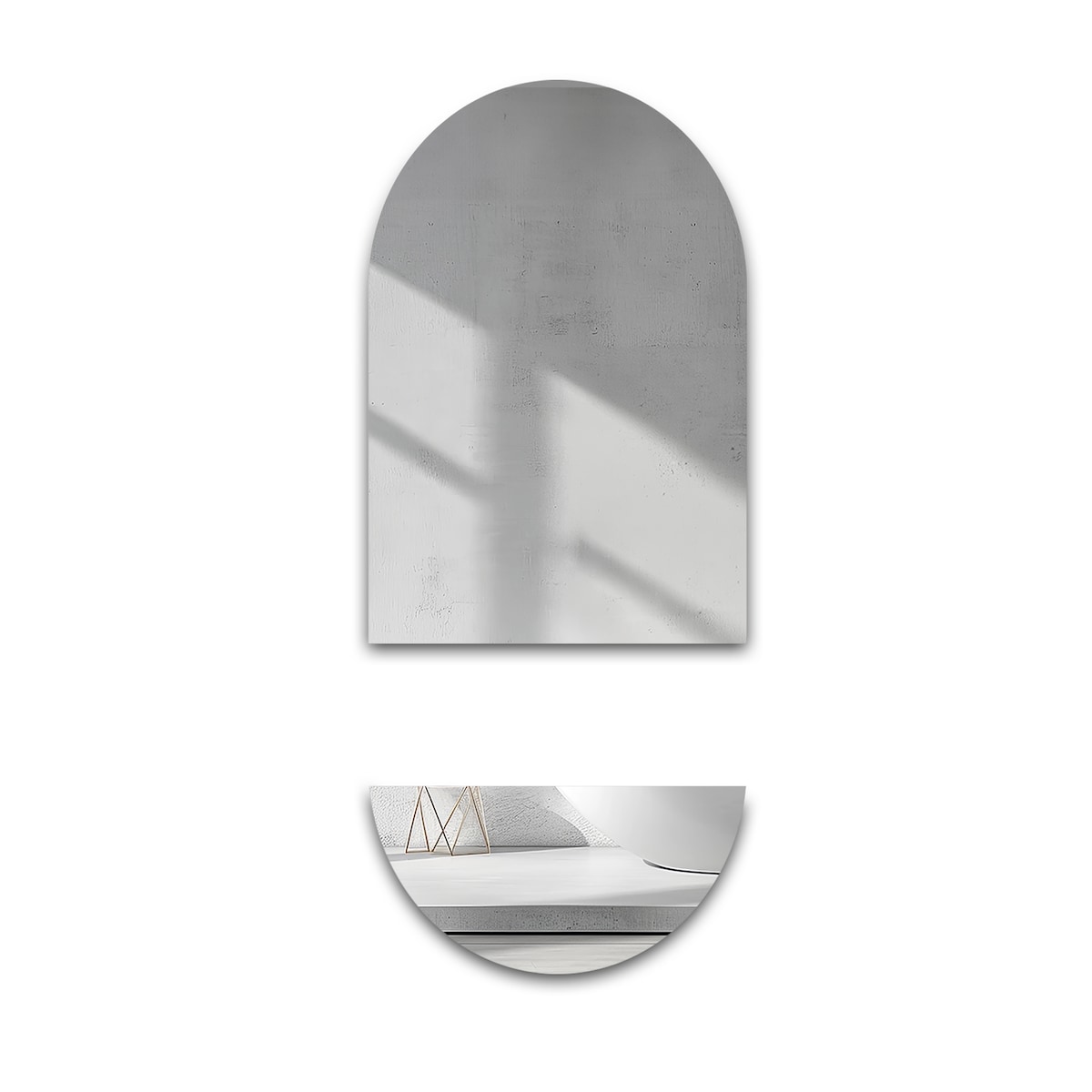 Lustro łazienkowe owalne w dwóch częściach - NIKO