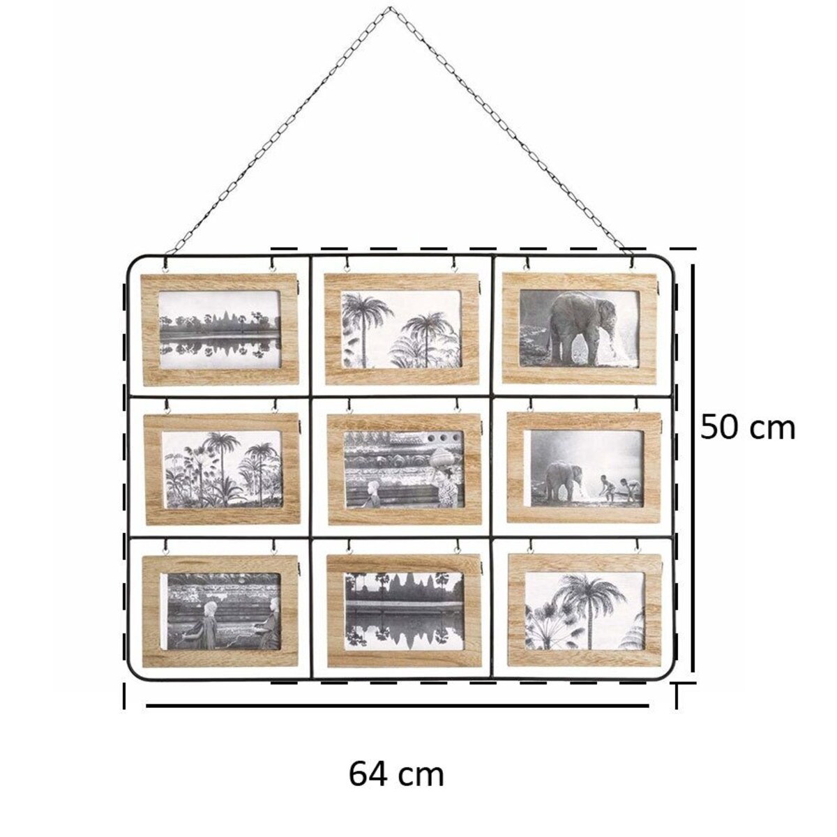 Ramka na 18 zdjęć dwustronna, 64 x 50 cm, galeria do zdjęć