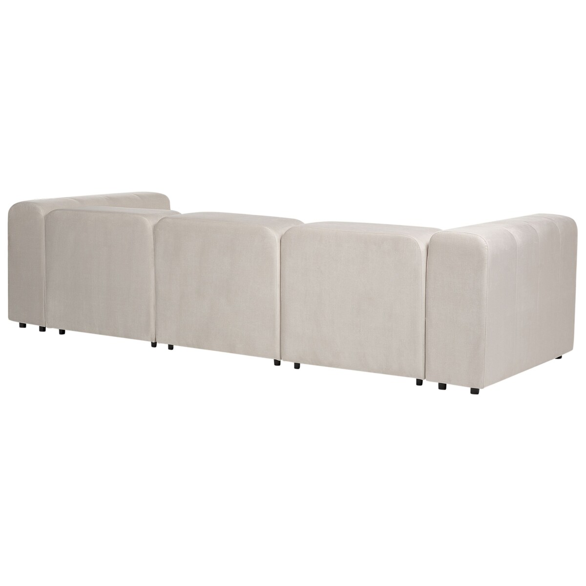 Sofa modułowa FALSTERBO Welur Beżowy dla 3 osób