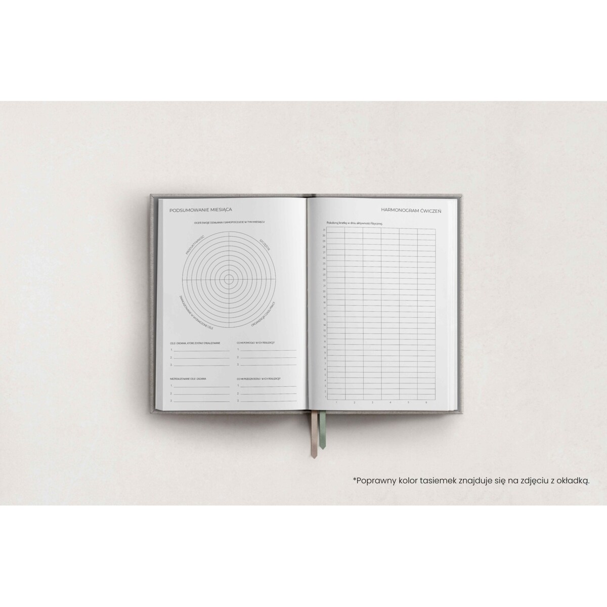 Organizer NIEDATOWANY DZIENNY – Black – OUTLET