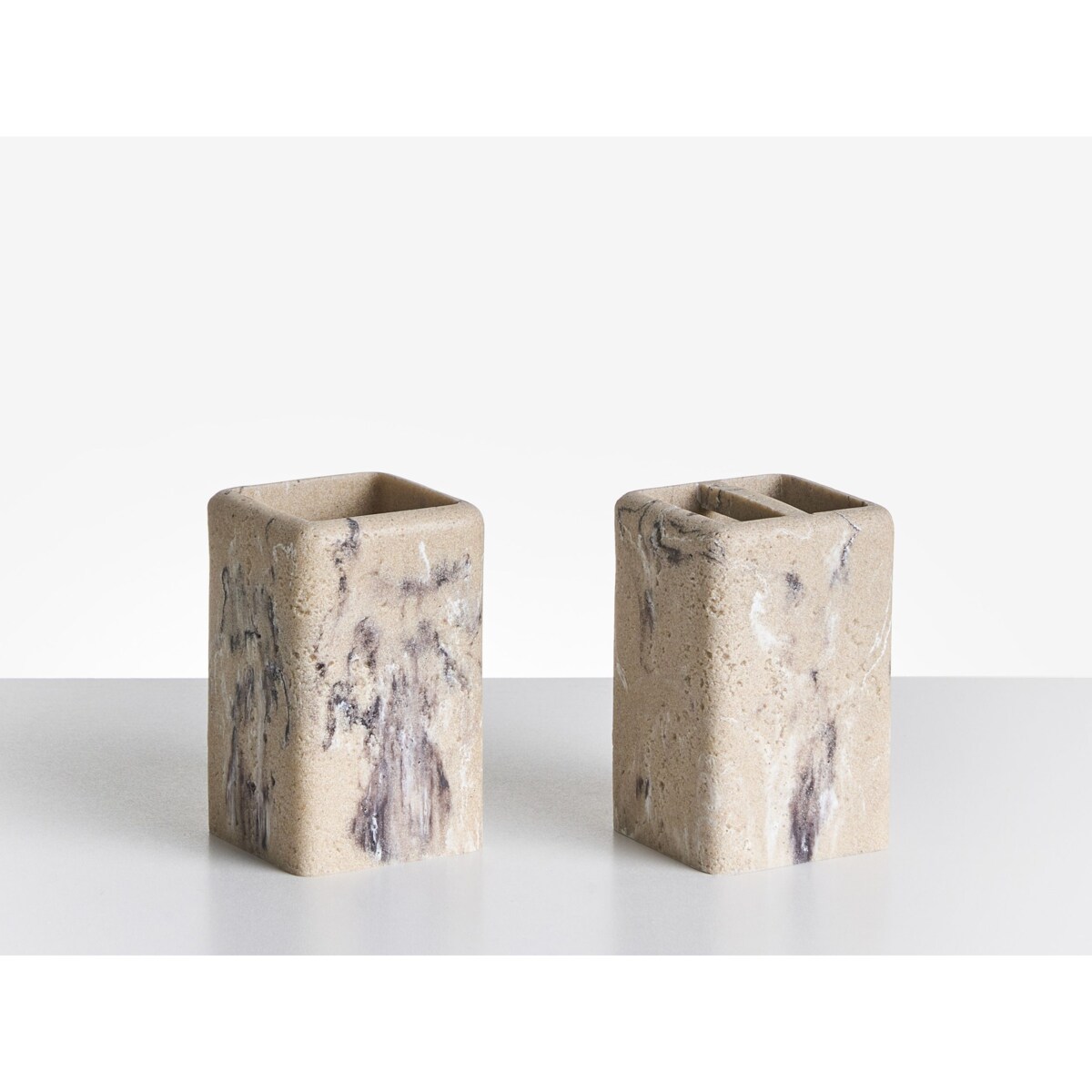 Zestaw akcesoriów łazienkowych 5 elementów VILCANOTA Beżowy marmur