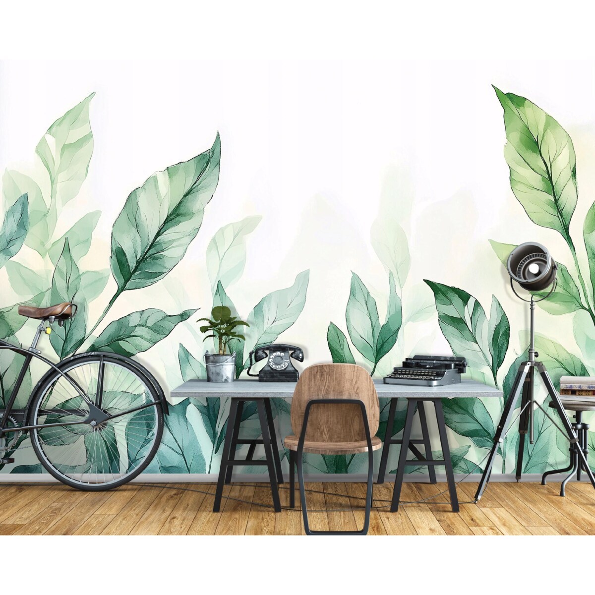 Fototapeta Do Sypialni Salonu Na Flizelinie Liście Natura Zielony 400x280