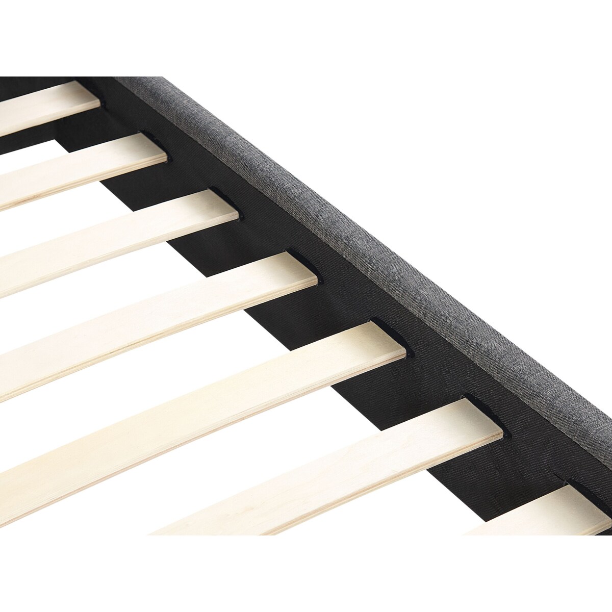 Łóżko tapicerowane 180 x 200 cm szare ALBI