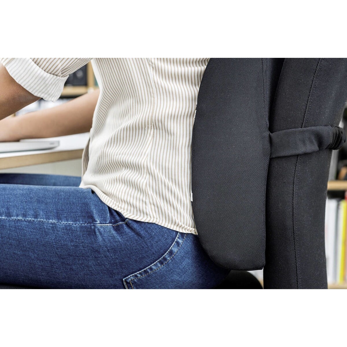 Poduszka pod plecy na fotel biurowy, z wkładem chłodzącym