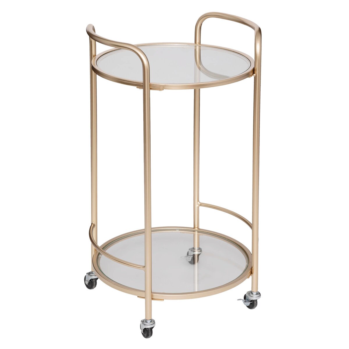 Barek mobilny THALIA GOLD, stolik na kółkach, 75 cm