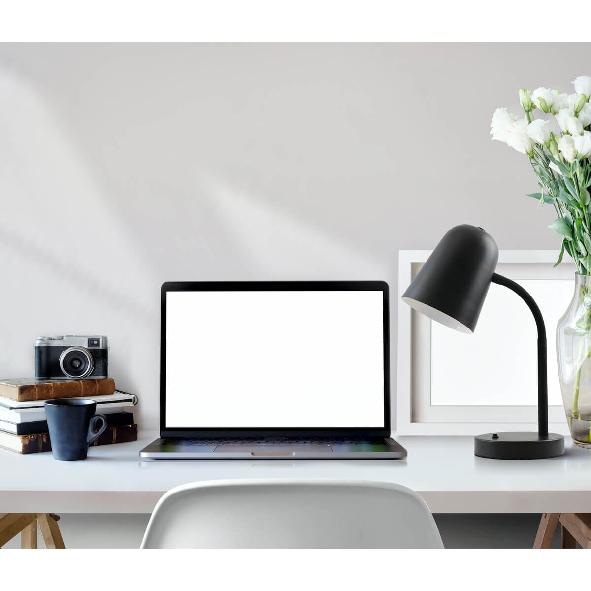 Lampka stojąca na biurko Prato TB-37643-BK Italux metal czarny