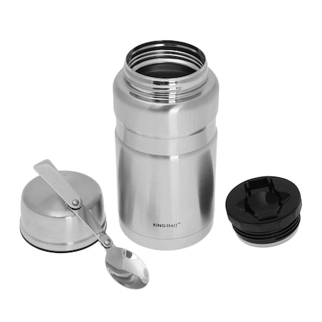 Termos obiadowy stalowy 0.75L srebrny KINGHOFF