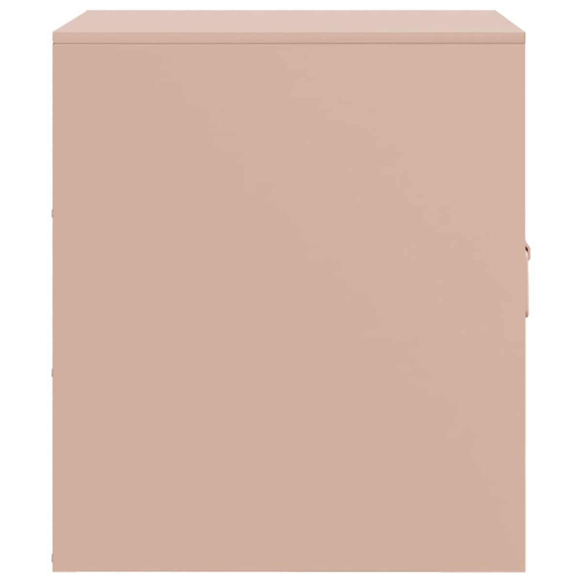 vidaXL Szafka nocna, różowa, 34,5x39x44 cm, stal