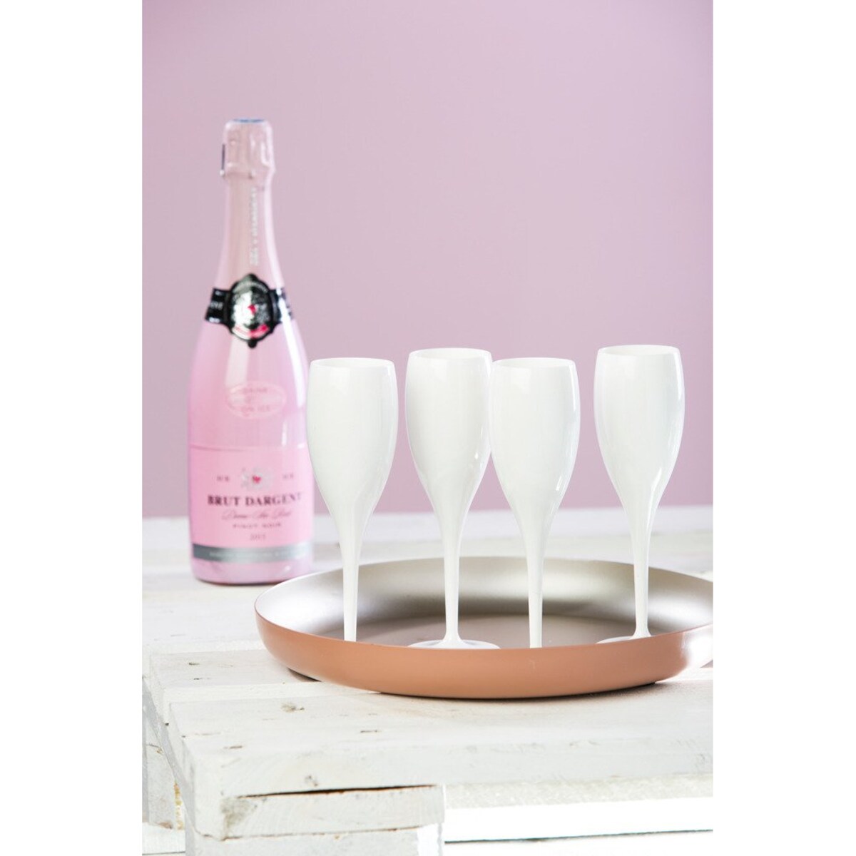 Kieliszek do szampana SUPERGLAS z nadrukiem, KOZIOL