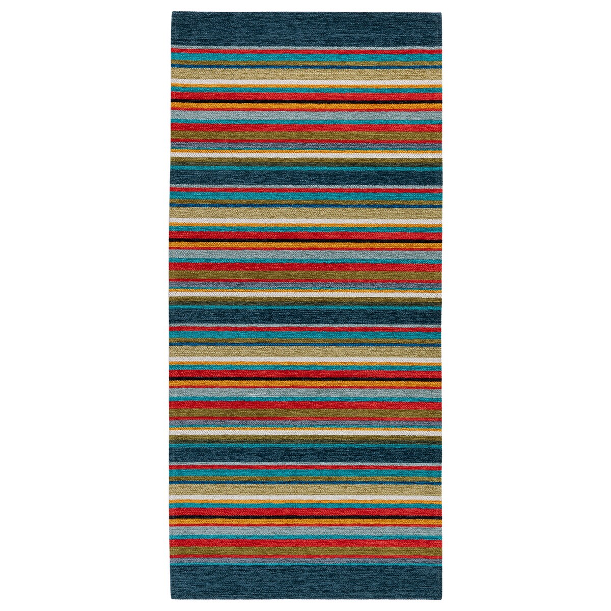 Dywan Laos Chenille 65x160 cm paski multikolor