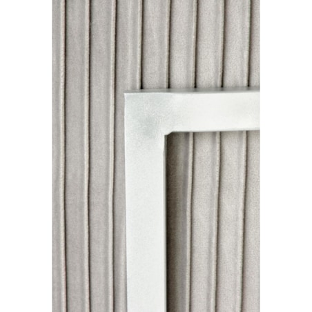 PUFA OKRĄGŁA Darbi szara ZE SCHOWKIEM srebrna podstawa