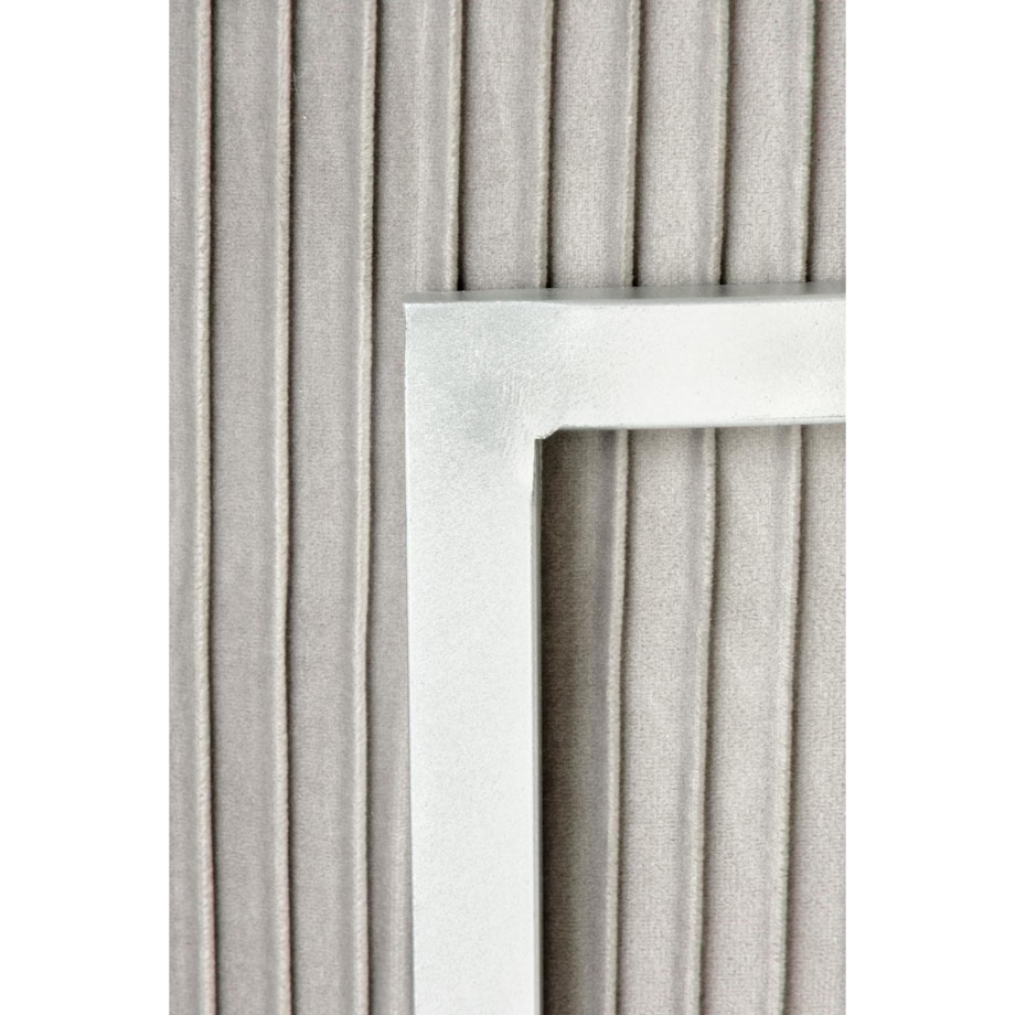 PUFA OKRĄGŁA Darbi szara ZE SCHOWKIEM srebrna podstawa