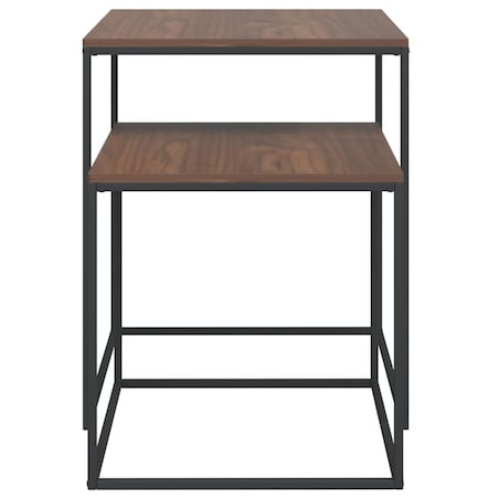 vidaXL Zestaw stolików kawowych 2 szt. materiał drewnopochodny i metal