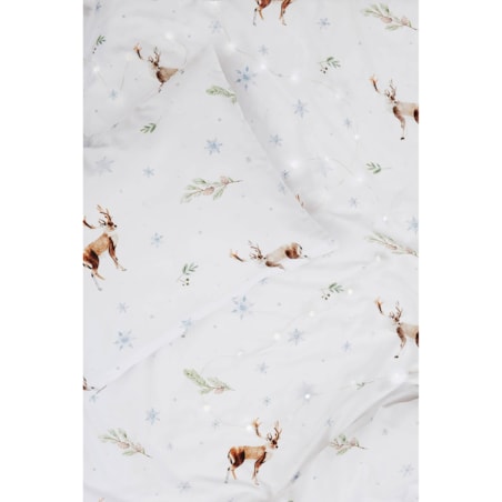 Pościel świąteczna Renifery 140/200 + 70/80 cm