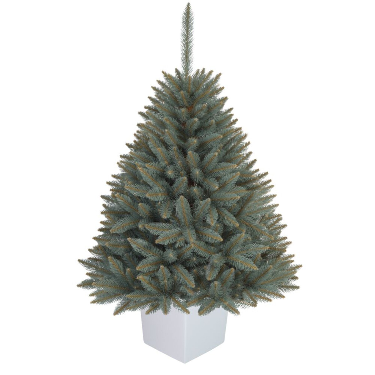 Choinka Premium Świerk SREBRNY w Kwadratowej Donicy 130 cm X-Choinka 7 kolorów donicy